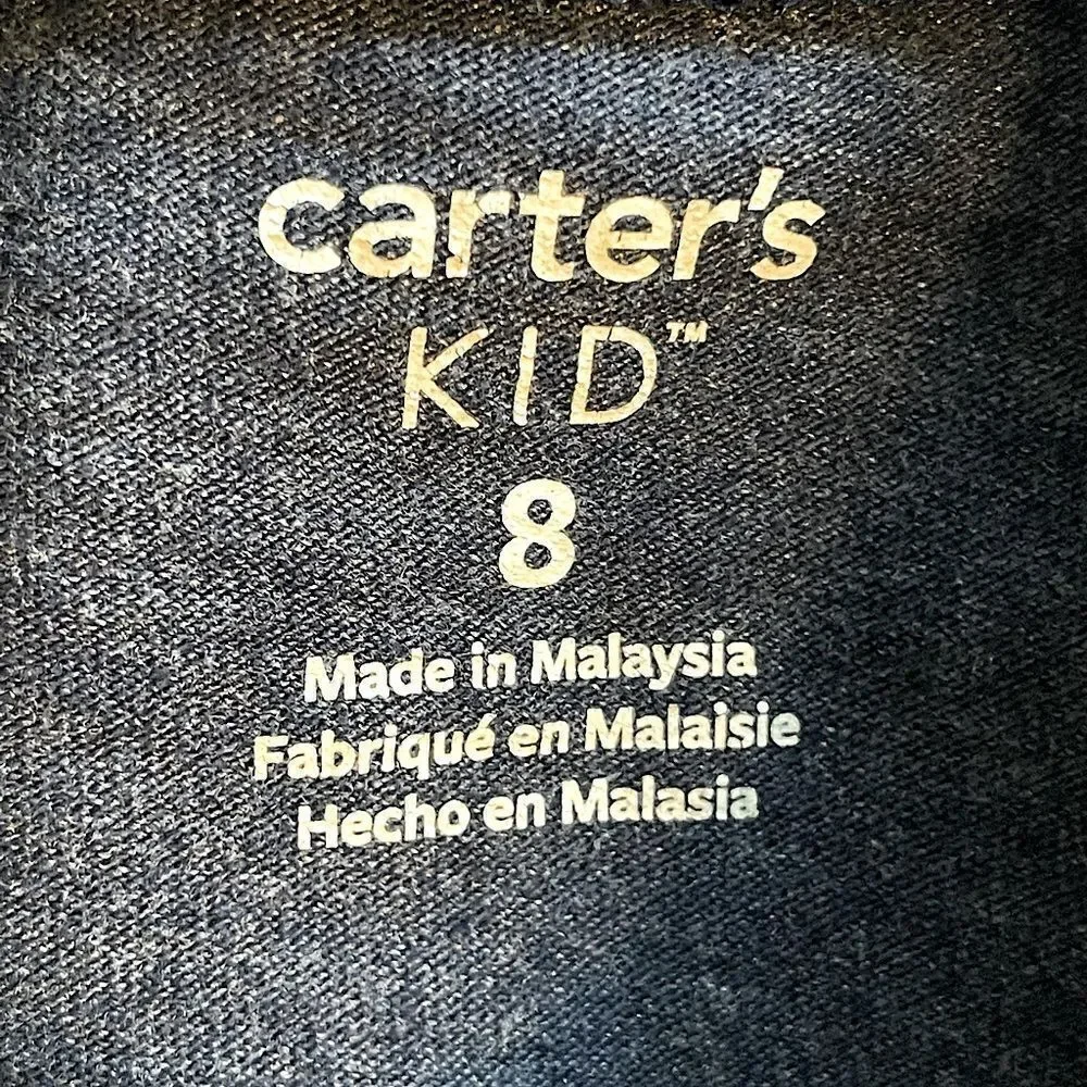 Carters Blue and Yellow Boys Short Sleeve Football T-Shirt. Size Small.